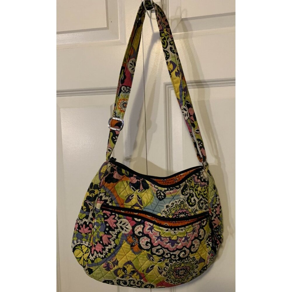 Vera Bradley Shoulder Bag Handbag Purse Green Multicolored